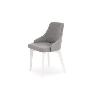 Jídelní židle TOLEDO Halmar bílá/šedá obraz
