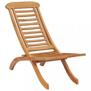 Skládací zahradní židle teakové dřevo Dekorhome obraz