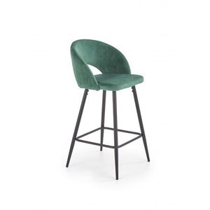 Barová židle H-96 Halmar Tmavě zelená obraz