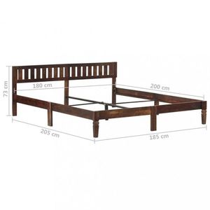 Futonová postel masivní dřevo Dekorhome 180 x 200 cm, Futonová postel masivní dřevo Dekorhome 180 x 200 cm obraz
