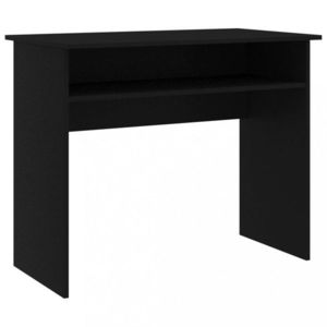 Psací stůl s policí 90x50 cm Dekorhome Černá obraz