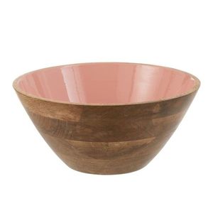 Dřevěná miska s růžovým vnitřkem Enamell large - ∅ 30*12, 5cm 1640 obraz