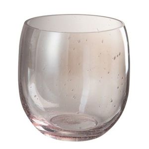 Růžová skleněná váza Bubble - Ø 17*17 cm 71629 obraz