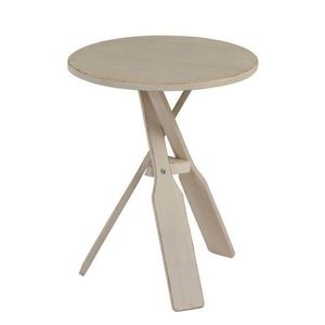 Béžový dřevěný odkládací stolek s pádly Paddles - Ø 45*56cm 93607 obraz
