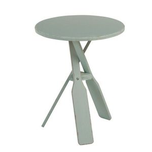 Mintový dřevěný odkládací stolek s pádly Paddles - Ø 45*56cm 93606 obraz