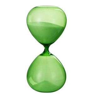 Zelené skleněné přesýpací hodiny Hourglass - Ø 14*30cm 86138 obraz