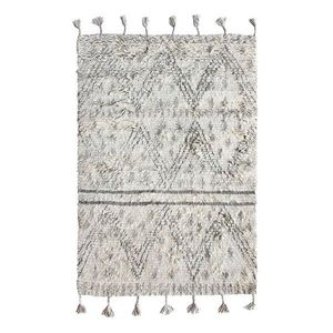Béžovo-šedý ručně tkaný vlněný koberec Berber - 120*180 cm TTK3017 obraz