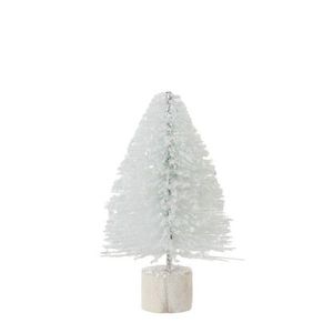 Malý bílý třpytivý vánoční stromeček - 14 cm 97724 obraz