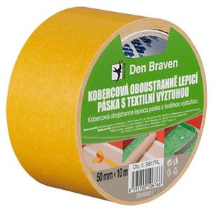 Kobercová oboustranně lepicí páska s textilní výztuhou Den Braven 50 mm x 25 m obraz