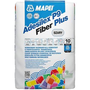 Lepidlo na obklady Mapei Adesilex P9 Fiber Plus C2TE 25 kg, šedé obraz