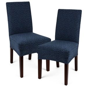4Home Multielastický potah na židli Comfort Plus modrá, 40 - 50 cm, sada 2 ks obraz