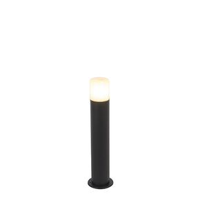 Venkovní lampa černá s opálově bílým odstínem 50 cm - Odense obraz