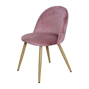 Jídelní židle LAMBDA růžový samet obraz