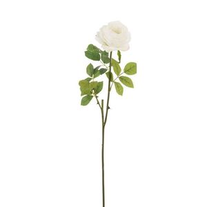 Dekorace umělá bílá růže Mattie - 17*10*59 cm 12480 obraz