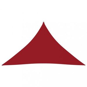 Stínící plachta trojúhelníková 5 x 5 x 6 m oxfordská látka Dekorhome Červená obraz