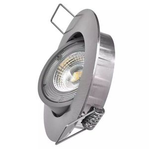 EMOS Stříbrné LED bodové svítidlo 5W s výklopným rámečkem Economy+ Barva světla: Teplá bílá ZD3221 obraz