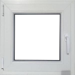 Okno levé 60x60cm bílé/zlatý dub obraz