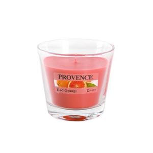 Provence Vonná svíčka ve skle 35 hodin červený pomeranč obraz