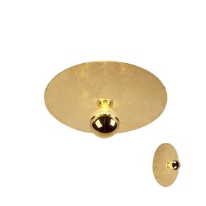 Moderní stropní lampa zlatá 40cm - Disque obraz