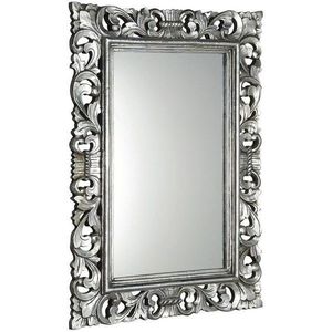 SAPHO SCULE zrcadlo ve vyřezávaném rámu 80x120cm, stříbrná IN308 obraz