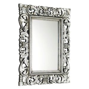 SAPHO SAMBLUNG zrcadlo ve vyřezávaném rámu 60x80cm, stříbrná IN115 obraz