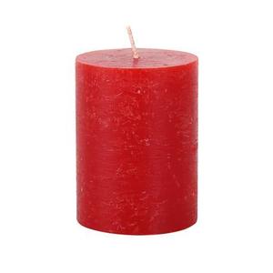 Provence Rustikální svíčka 10cm červená obraz