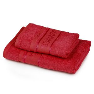 4Home Sada Bamboo Premium osuška a ručník červená, 70 x 140 cm, 50 x 100 cm obraz