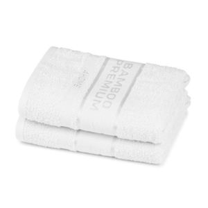 4Home Bamboo Premium ručník bílá, 50 x 100 cm, sada 2 ks obraz