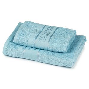 4Home Sada Bamboo Premium osuška a ručník světle modrá, 70 x 140 cm, 50 x 100 cm obraz