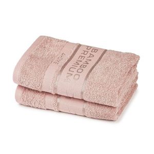 4Home Bamboo Premium ručník růžová, 50 x 100 cm, sada 2 ks obraz