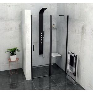 POLYSAN ZOOM BLACK sprchové dveře 1100, čiré sklo ZL1311B obraz