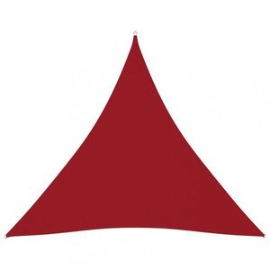 Stínící plachta trojúhelníková 4x4x4 m oxfordská látka Dekorhome Červená obraz