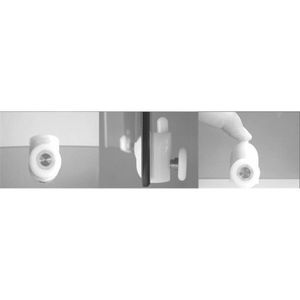 MEREO Sprchový kout, Kora Lite, čtvrtkruh, 80 cm, R550, chrom ALU, sklo Čiré CK35133Z obraz