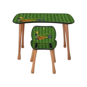 Dětský stolek s židličkou Fotbal, 90 x 52 x 60 cm obraz