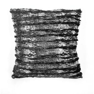 Forbyt, Návlek na polštář, Stříbrné pruhy, 40 x 40 cm, černý obraz