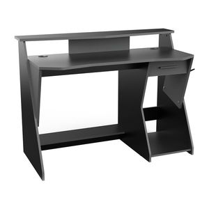 PC stůl SKIN šedý/černý obraz