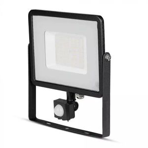LED Solution Černý LED reflektor 50W s pohybovým čidlem Premium Barva světla: Teplá bílá 469 obraz