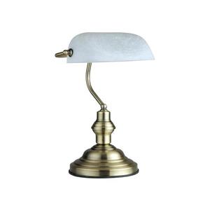 Globo GLOBO 2492 - stolní lampa ANTIQUE 1xE27/60W bílá-patina obraz