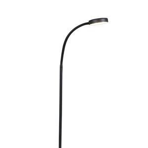 Moderní stojací lampa černá včetně LED - Trax obraz