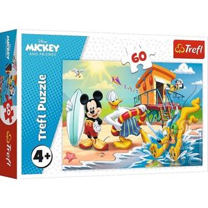 Trefl Puzzle Mickey Mouse na pláži, 60 dílků obraz