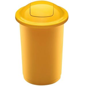 Odpadkový koš na tříděný odpad Top Bin 50 l, žlutá obraz