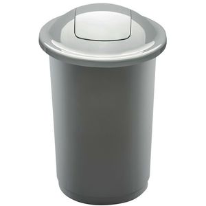 Odpadkový koš na tříděný odpad Top Bin 50 l, stříbrná obraz