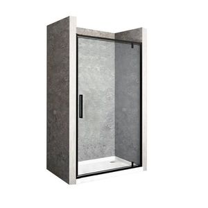 REA Otevírací sprchové dveře Rapid Swing 90 černé REA-K6409 obraz