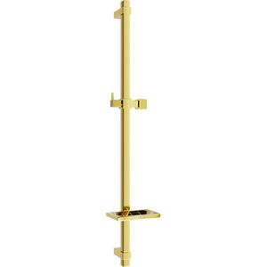 MEXEN DQ Posuvný držák sprchy s mýdlenkou, 80 cm, zlatá 79381-50 obraz