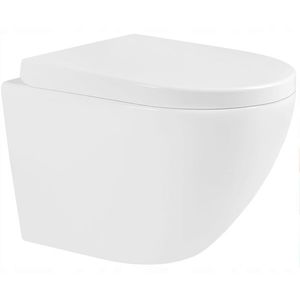 MEXEN Lena Závěsná WC mísa včetně sedátka s slow-tvrdý, bílá 30298000 obraz