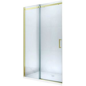 MEXEN Omega posuvné Sprchové dveře 120 cm transparent, zlato se sadou pro niku 825-120-000-50-00 obraz