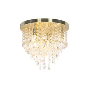 Klasická stropní lampa zlatá / mosaz 35 cm - Medusa obraz