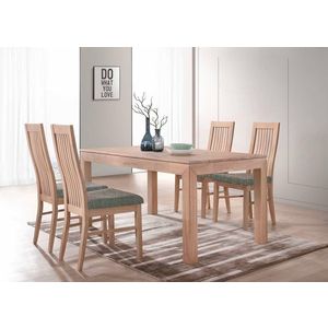 Kasvo MORIS stůl+LAURA židle 1+4 Buk / látka SH21 obraz