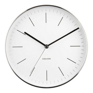 Karlsson 5732WH designové nástěnné hodiny, pr. 28 cm obraz