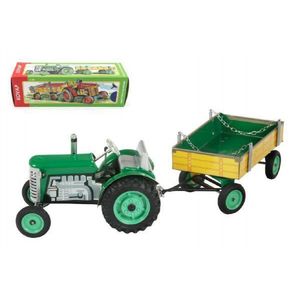 Kovap Traktor Zetor s valníkem zelený na klíček obraz